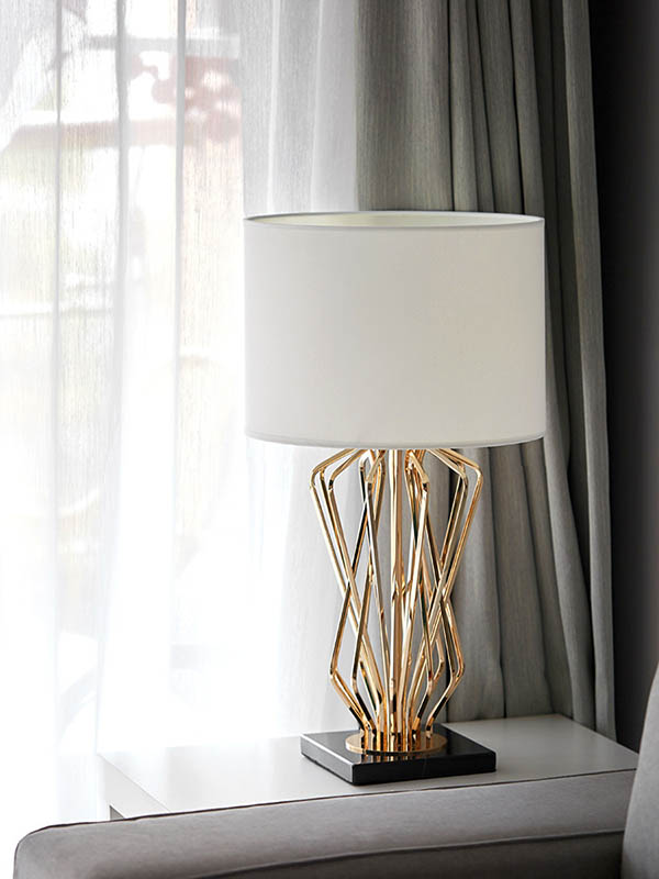 stylish modern metal bedside table lamp factory direct wholesale cordless chandelier table lamp3