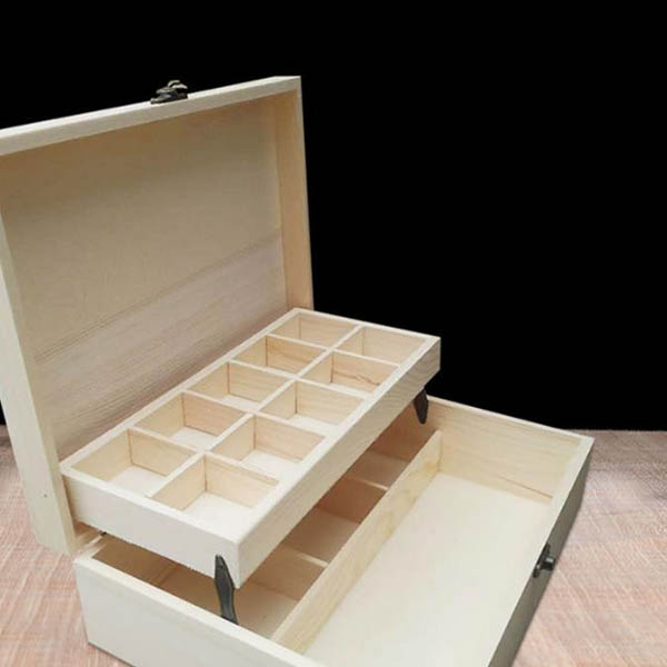 wood box with compartment and mirror5